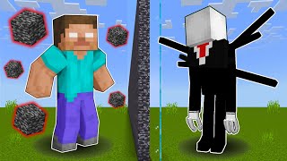 I Cheated with SLENDER MAN vs HEROBRINE Mob Battle Competition [upl. by Orutra]