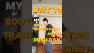 Day 14 of my body transformation with calisthenics calisthenics motivation abishekrai pushday [upl. by Ellebana665]