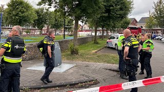 dodelijk schietincident massale inzet hulpdiensten in Dronten voor een dodelijke schietpartij [upl. by Kcirddec]