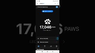 Passive crypto income with PAWS in Telegram [upl. by Aiet]