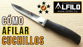 ⭐ CÓMO AFILAR UN CUCHILLO NORMAL 🔪 La guía completa para afilar tus cuchillos en casa [upl. by Minardi]