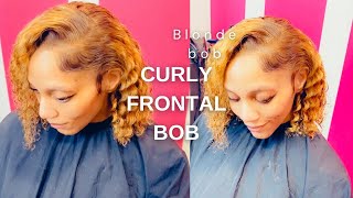 CURLY WIG BOB INSTALL [upl. by Tsui]