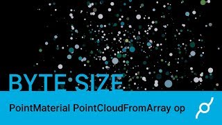 PointMaterial and PointCloudFromArray ops  byte size [upl. by Arick]