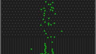 A simple Galton Board implemented in PyMunk [upl. by Eisnil]