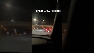 Single turbo G35 vs FBO FK8 type r 2nd gear [upl. by Ellenwad302]