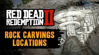 Red Dead Redemption 2 All Rock Carvings Locations  Geology for Beginners RDR2 [upl. by Bernadine659]