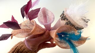 HOW TO MAKE A SINAMAY LILY  Easy Lily Flower Tutorial For Fascinators  Didsbury Art Studio [upl. by Anyer]