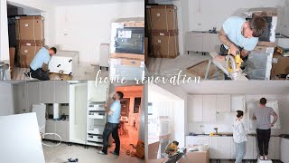 Home Renovation  Making a start on the kitchen units amp nursery progress [upl. by Assetal957]