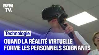 Des écoles de soins infirmiers forment leurs élèves avec des casques de réalité virtuelle [upl. by Eliak]