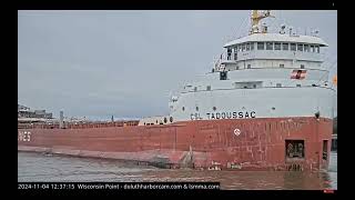 Csl Tadoussac departed Superior on November 4 [upl. by Llennoc27]