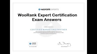 【 Answers 】 WooRank Expert Certification Exam Answers  ServiceCentreListcom [upl. by Enilrad]