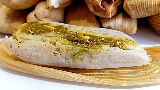 TAMALES VERDES super delicIosos porositos y esponjositos PASO A PASO CRIS EN LA COCINA [upl. by Eillah]