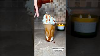 Chestnut Praline Frappuccino asmr icedcoffe asmrvideo icedcoffee drink frappecoffee coffee [upl. by Ezara]