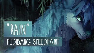 Rain  SPEEDPAINT  Medibang Paint Pro [upl. by Lucania149]