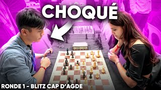 Je suis CHOQUÉ du niveau de cette mystérieuse joueuse d’échecs Blitz Cap d’Agde  Ronde 1 [upl. by Doralyn]