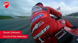 Ducati Onboard  Pecco Bagnaia pole lap at Circuit of the Americas [upl. by Arihaj]