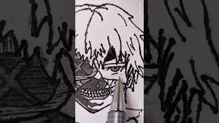 Drawing kaneki ken anime kaneki animecharacter art sketch [upl. by Aihsele596]