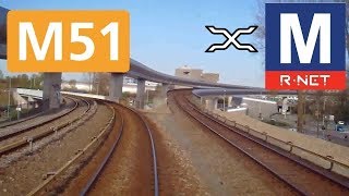 🚇 GVB Rnet Amsterdam Metrolijn 51 Cabinerit Westwijk  Centraal Station Drivers View POV [upl. by Brightman]