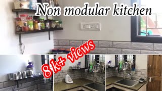 Kitchen tour  Kitchen organization Tamil  Non modular kitchen organization  Simple kitchen ideas [upl. by Alba]