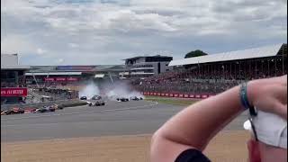 Zhou Guanyu Crash F1 Silverstone 2022 Alfa Romeo [upl. by Secnarf353]