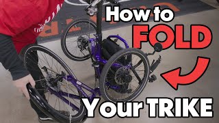 How to Fold your Trike  Catrike Azub HP Velotechnik ICE [upl. by Brian]