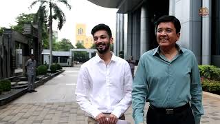 Mr Kalanithi Maran presents cheque and Porsche car to Anirudh  JailerSuccessCelebrations [upl. by Ilahsiav853]