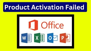 Product Activation Failed Excel Word 2025  Microsoft Office activation error Easy Fix [upl. by Giffy]