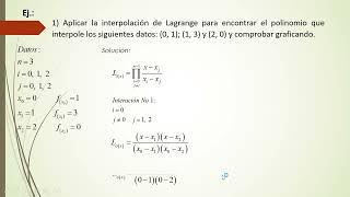 INTERPOLACIÓN DE DATOS 1 [upl. by Gnilyarg668]