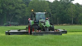 Grasmaaien met Fendt trekkers en Fendt machines [upl. by Hpejsoj740]