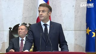 Presidente Emmanuel Macron visita el Senado de Chile [upl. by Cletus]