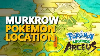 Murkrow Pokemon Legends Arceus Location [upl. by Peg825]