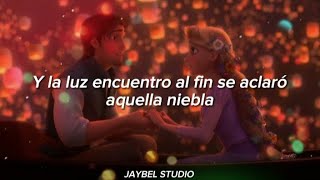 Chayanne amp Danna paola  VEO EN TI LA LUZ De Enredados  letra [upl. by Adnawyt]