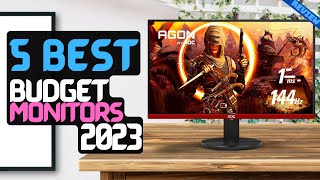 Best Budget 144Hz Gaming Monitors of 2023  The 5 Best Cheap Monitors Review [upl. by Eliath]