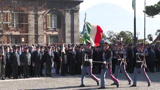 Giuramento 237° corso Scuola militare quotNunziatellaquot Allievi cantano FRATELLI DITALIA [upl. by Algy]