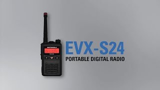 EVXS24 Portable Digital TwoWay Radio Compact Discreet Lightweight [upl. by Merrick]