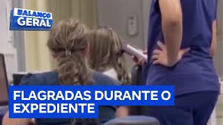 Flagrante profissionais de saúde modelam cabelos em unidade de pronto atendimento no DF [upl. by Blainey212]