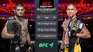 Khabib Nurmagomedov vs Alex Pereira Full Fight  UFC Fight Of The Night [upl. by Aroved308]