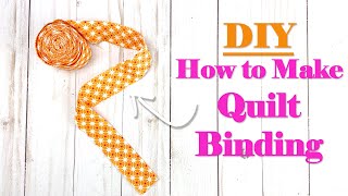 DIY How to Make Quilt Binding  TUTORIAL [upl. by Vincenta623]