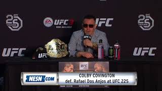 Colby Covington full controversial UFC 225 postfight press conference [upl. by Niai]