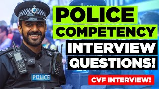 POLICE COMPETENCYBASED INTERVIEW QUESTIONS Police Officer Interview Questions amp Answers [upl. by Werdnael]