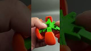 3D Printed transformed pumpkin mini mech 3dprintable 3dprinter 3dprinting satisfying asmr [upl. by Bibbie]