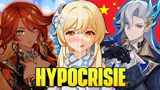 LHYPOCRISIE DHOYOVERSE  Genshin Accusé de quotWHITEWASHINGquot et Dissonance avec le Drama Neuvillette [upl. by Aelam459]