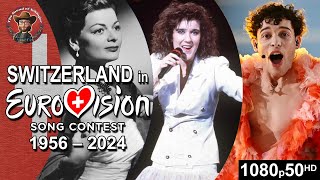 Switzerland 🇨🇭 in Eurovision Song Contest 19562024 [upl. by Ainevuol]