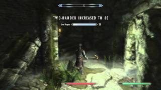 SKYRIM How To Beat Wolfskull Cave Quest Commentary  Tutorial [upl. by Mayap212]