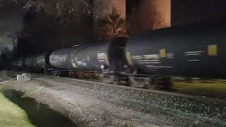 IAIS 513 heritage unit with mixed freight in Minooka Illinois [upl. by Rutledge]