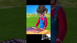 Scary Teacher 3D vs Squid Game Blind Bag Challenge 5 Times Lucky Game Crocodile Teeth shortsvideo [upl. by Hujsak]