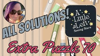 Seeing Stars DLC  Extra Puzzle 70  Markers  All Solutions  A Little to the Left [upl. by Iow990]