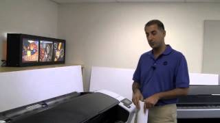 HP Designjet T790 and T1300  Loading Media [upl. by Caprice125]