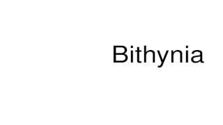 How to pronounce Bithynia [upl. by Ila]