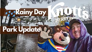 Knotts Berry Farm  Rainy Day  Park Update  January 2024 [upl. by Telocin]